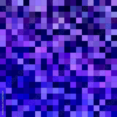 Blue purple square mosaic background