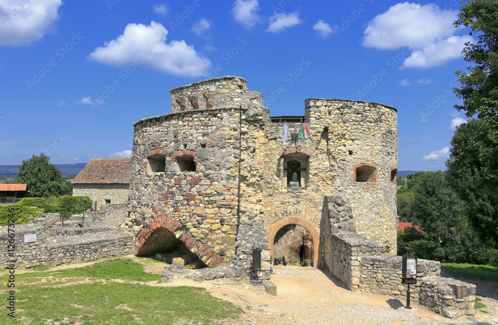 The Kinizsi Fortress of Nagyvazsony in Hungary
