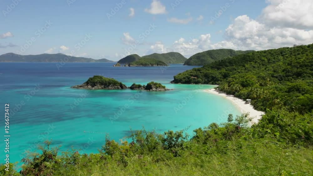 view of trunk bay, st john, united states virgin islands view of trunk bay, st john, united states virgin islands
