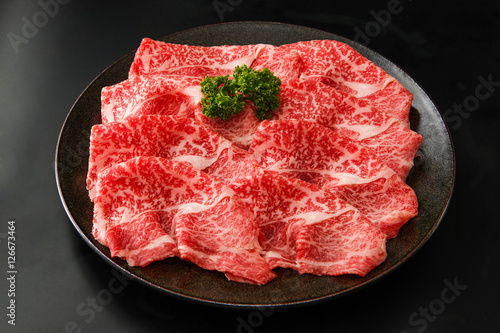 Foto 霜降り和牛ローススライス