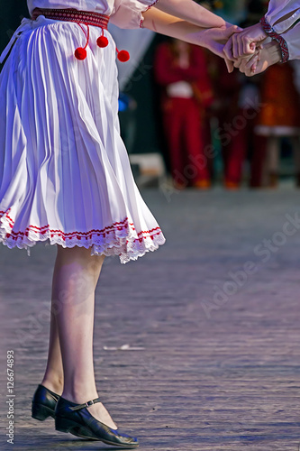 Young Ukrainean dancers in traditional costume