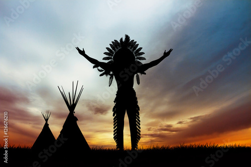 Dekoracja na wymiar  native-american-indian