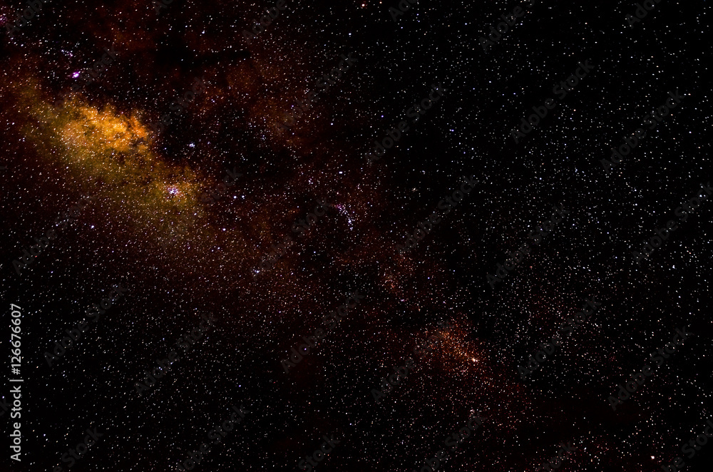 Fototapeta premium Stars and galaxy space sky night background, Africa 