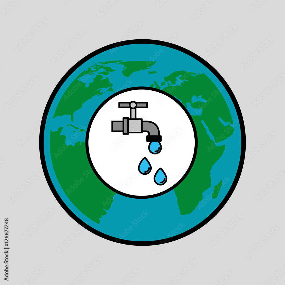 globe world water eco environment concept design vector illustration eps 10 globe world water eco environment concept design vector illustration eps 10