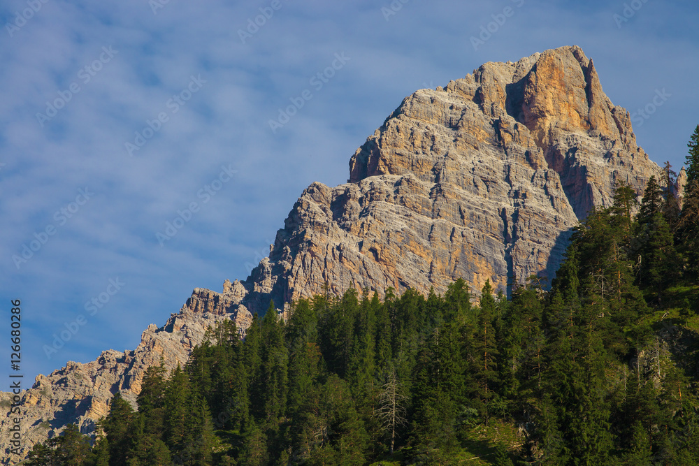 Beautiful landscape in Dolomites. Amazing Mountains in Northern Italy