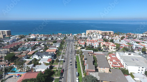 Fototapeta Naklejka Na Ścianę i Meble -  South Redondo Beach Aerial Drone of City