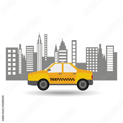 taxi car city bakcground graphic vector illustration eps 10