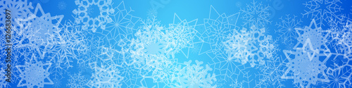 snowflake backgound banner