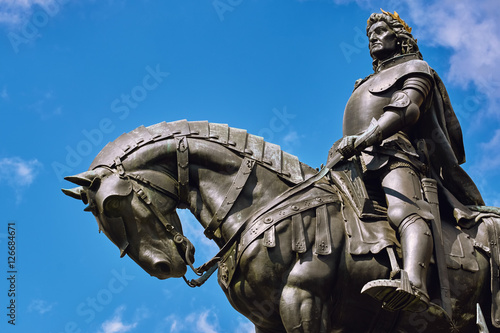 King Matthias Corvin Statue photo
