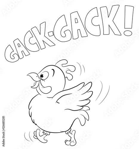 Rennendes Huhn