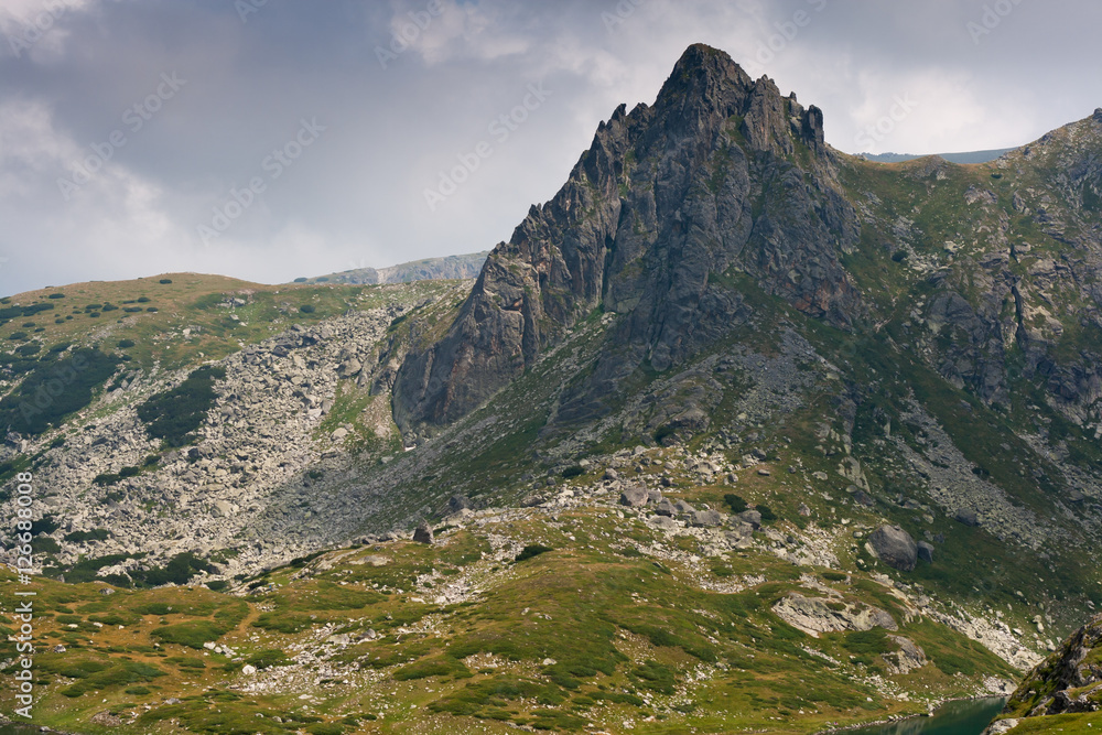 Fototapeta premium Rila Mountain near The Seven Rila Lakes, Bulgaria