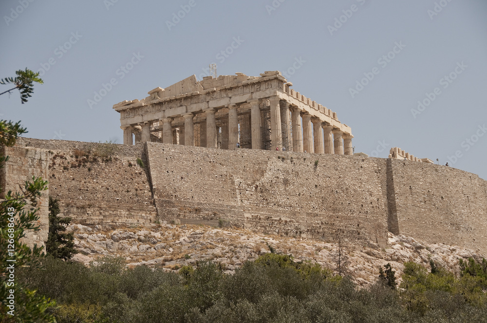 Obraz premium Acropolis and Parthenon