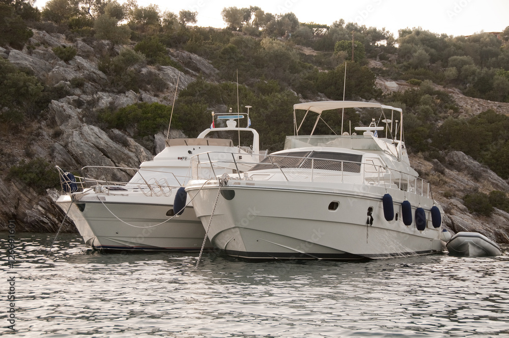 Greek Yachts near Poros