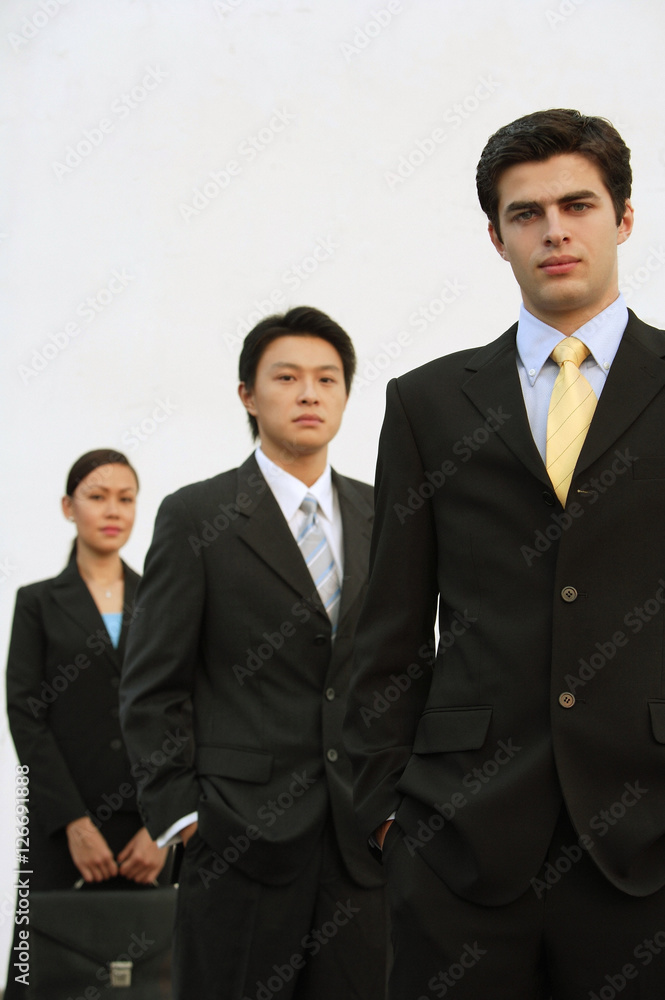 Business people standing in a row Business people standing in a row