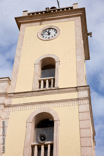 Steeple of the Saint Nicholas church in Presenzano, Southern Ita