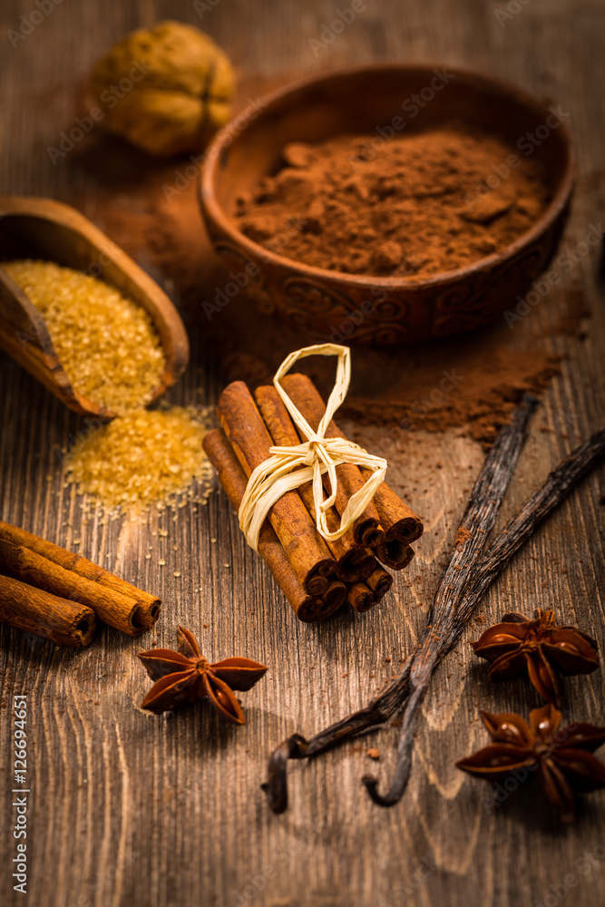 Baking ingredients and spices Baking ingredients and spices