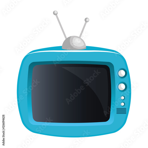 tv old device isolated icon vector illustration design