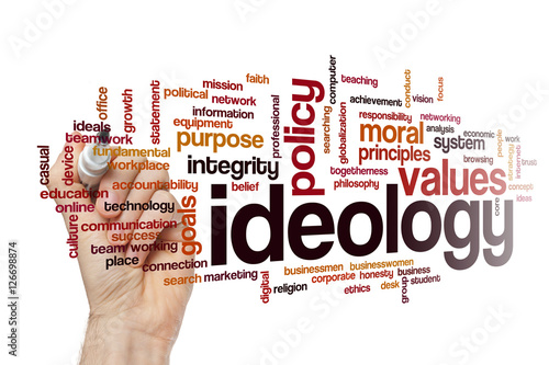 Slika na platnu Ideology word cloud concept