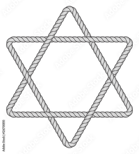 Rope hexagram icon