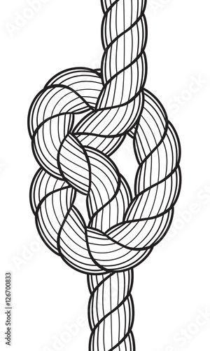 Rope knot icon