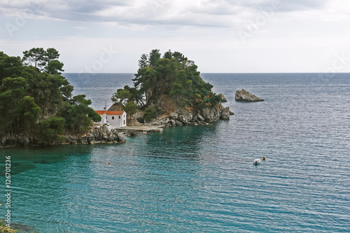 View on the Ionian Sea in Greece.