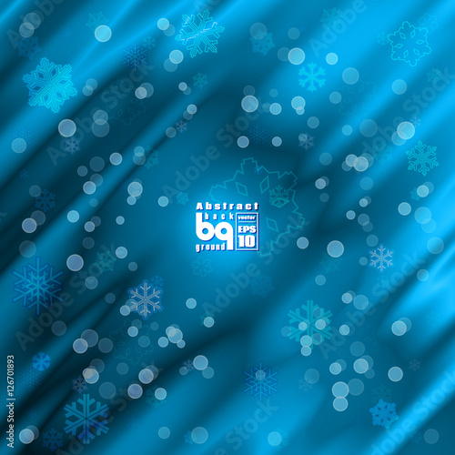 Abstract background snowflakes for design