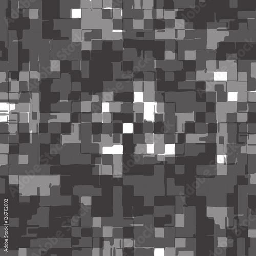 abstract deformed cubes - gray shades