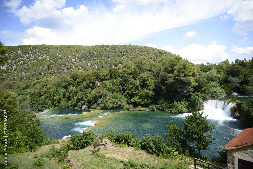 Krka river national park in Croatia
