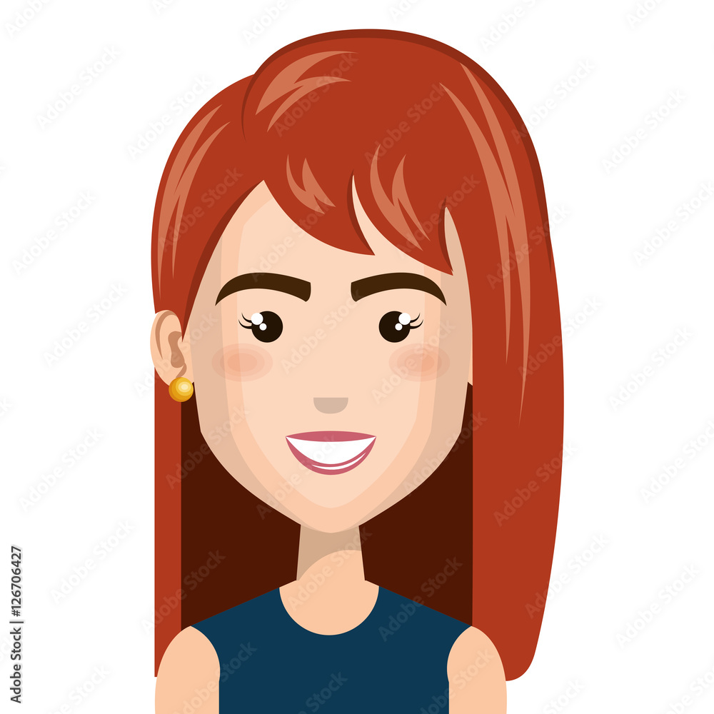 young woman avatar character vector illustration design young woman avatar character vector illustration design