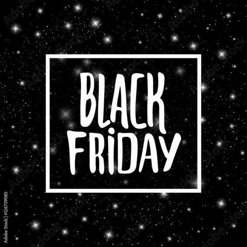 Black Friday promo vector background. Retail promotion banner design for discount offer or final clearance on holiday sales season.