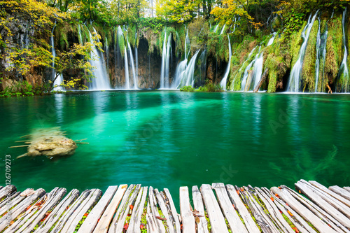 Waterfalls of Plitvice National Park photo