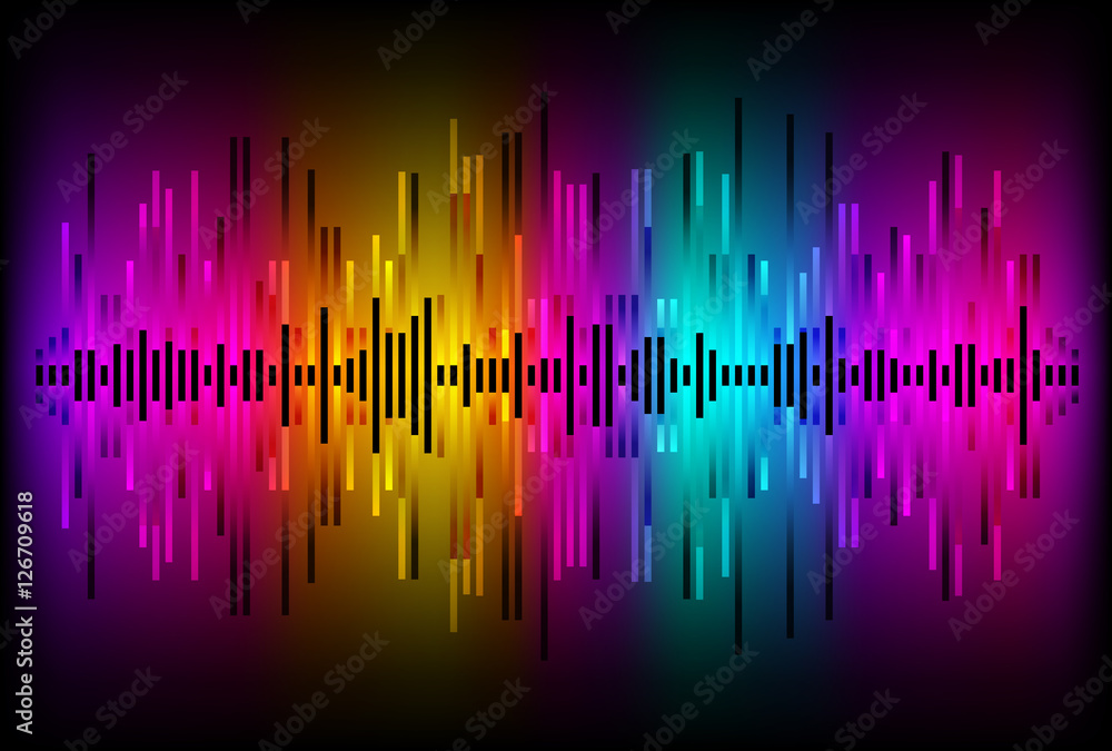 Digital Equalizer. Abstract music volume infinity computer technology . Eps 10 vector illustration Digital Equalizer. Abstract music volume infinity computer technology . Eps 10 vector illustration