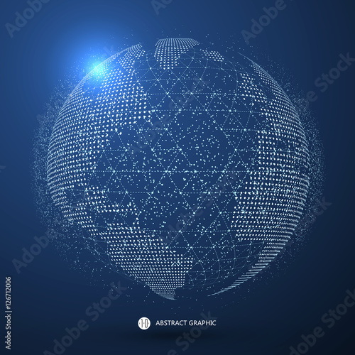 World map point, line, composition, representing the global, Global network connection,international meaning.