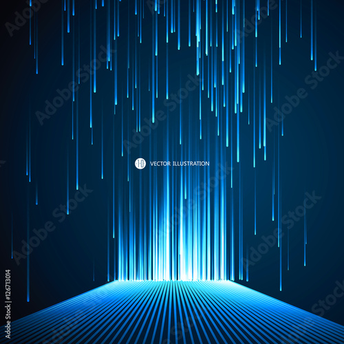 Lines composed of a sense of science and technology background.