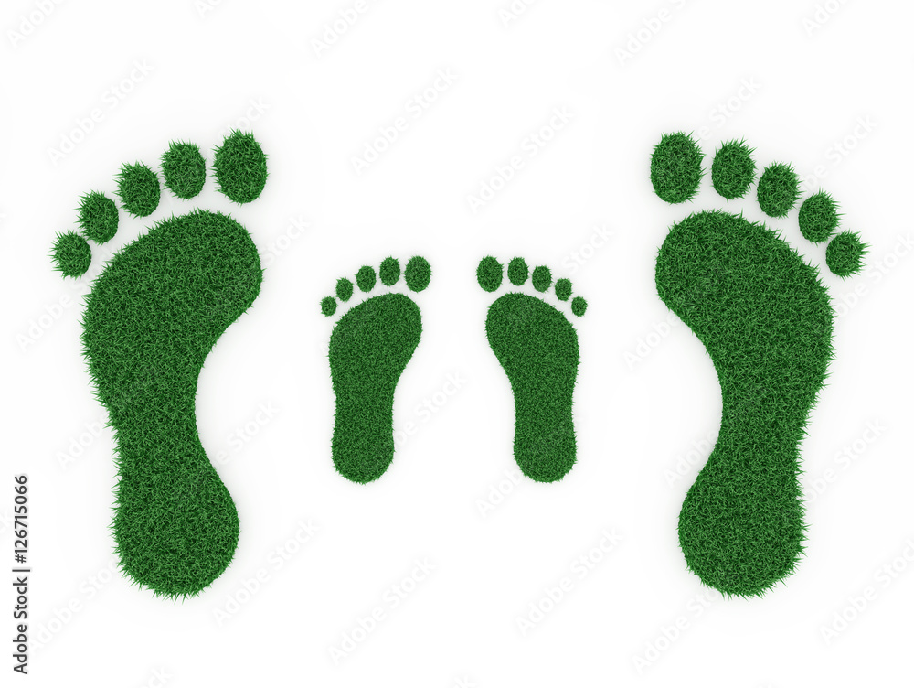 Foot print - 3D Rendered Image Foot print - 3D Rendered Image