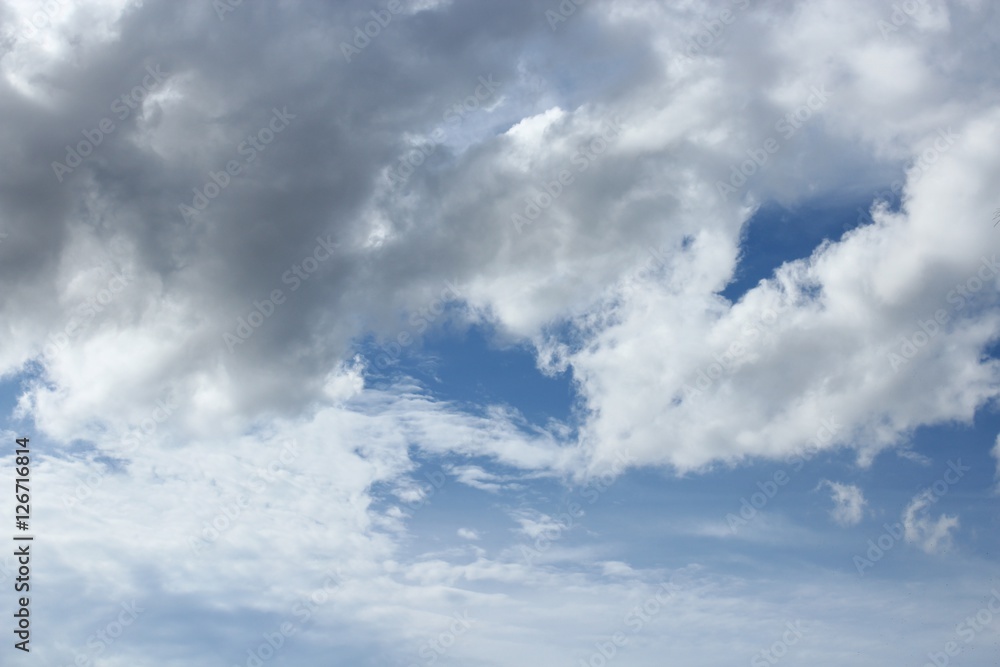 blue sky with big cloud. and raincloud blue sky with big cloud. and raincloud