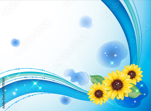 Background Collection Vol.01_Sunflower of summe