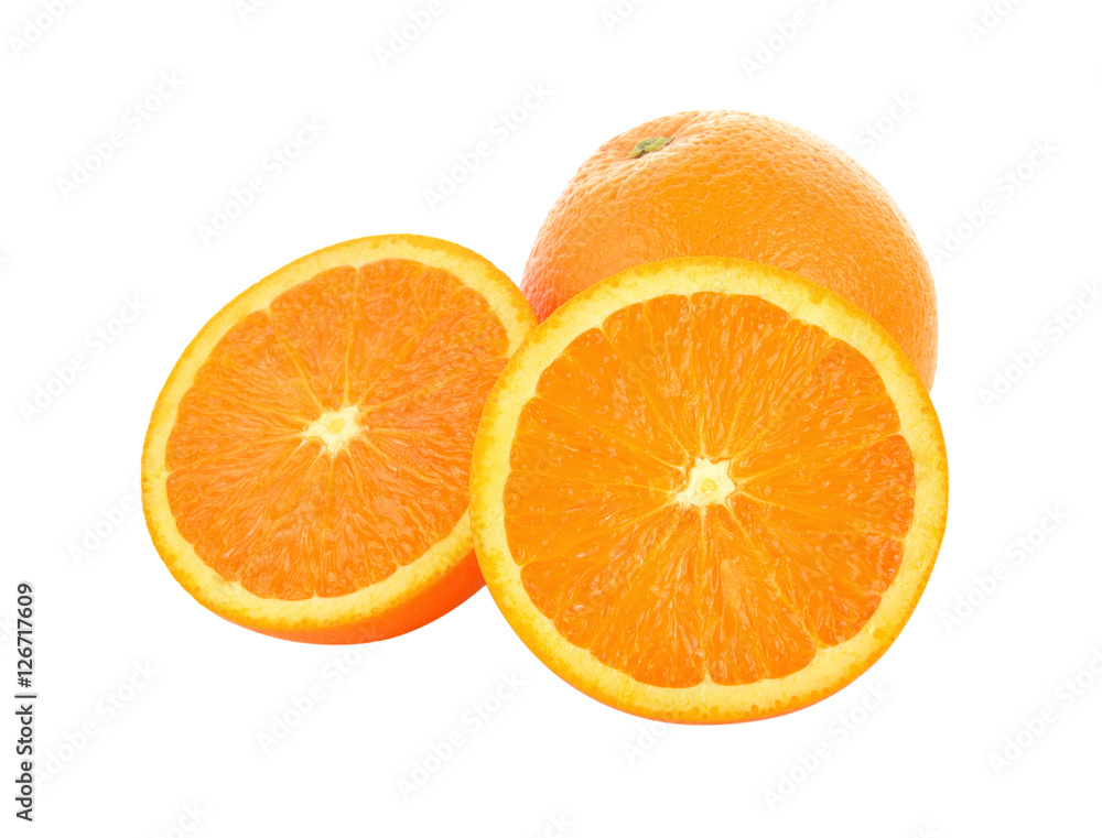 Orange fruit isolated on white background Orange fruit isolated on white background