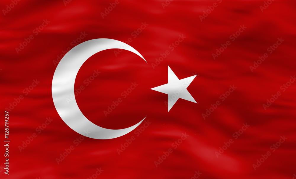Obraz premium Turkish Flag
