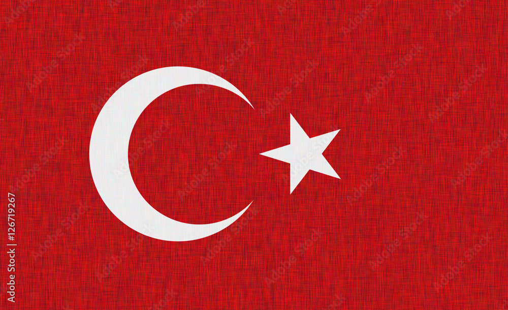 Obraz premium Turkish Flag
