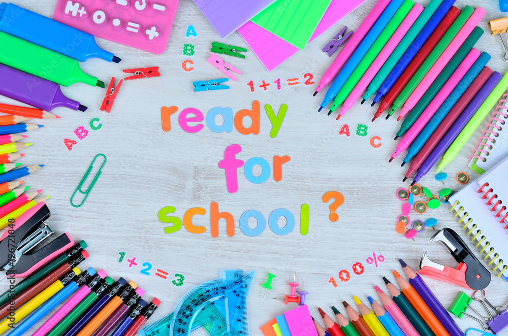word ready for school and stuff for school word ready for school and stuff for school