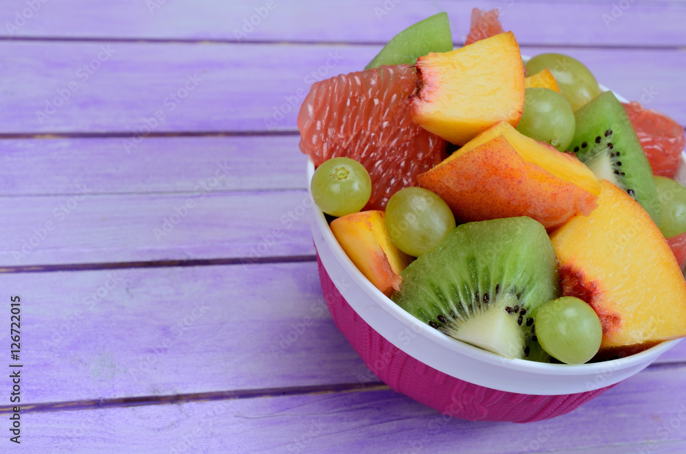 salad fruit on table salad fruit on table