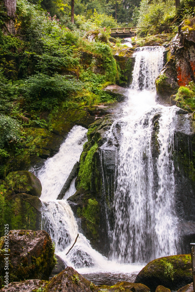 The waterfall of Triberg in black forest, Germany, The waterfall of Triberg in black forest, Germany,