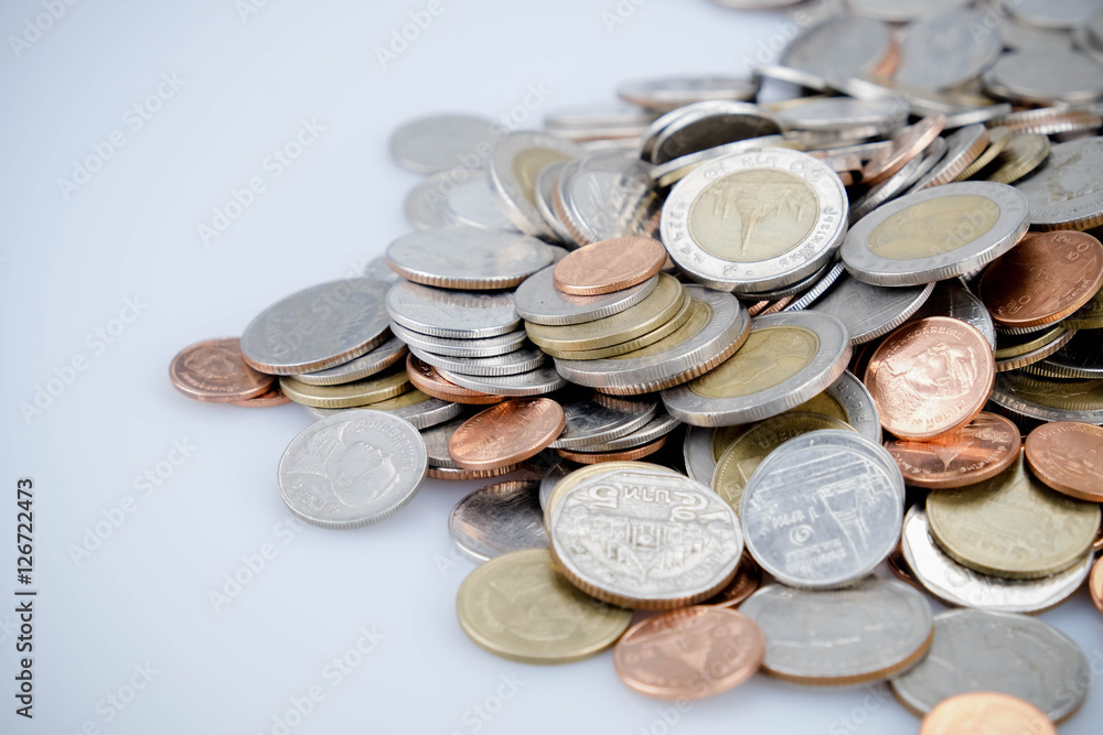 business finance. save money for investment concept coins business finance. save money for investment concept coins