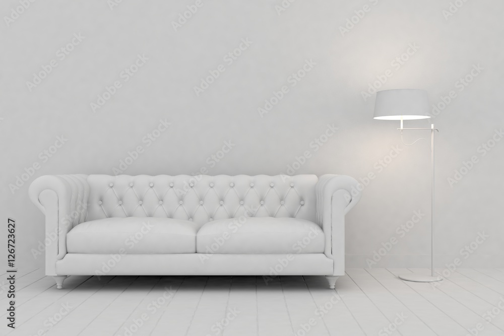 white modern interior design