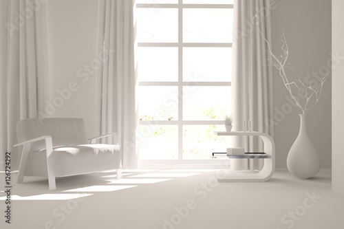 white modern interior design © AntonSh