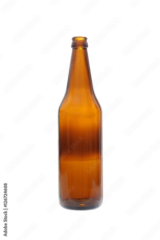 Empty beer bottle isolated on white background Empty beer bottle isolated on white background