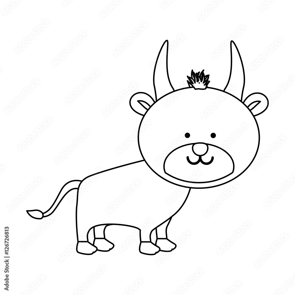 bull animal icon image vector illustration design bull animal icon image vector illustration design