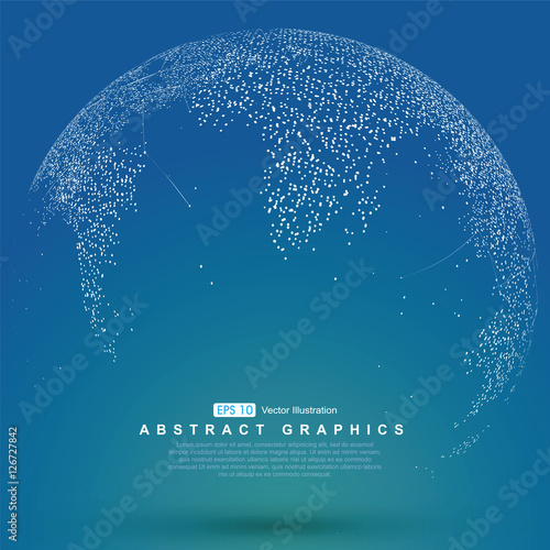 World map point, line, composition, representing the global, Global network connection,international meaning.