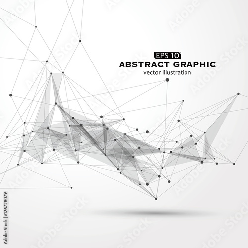 Dot, line and surface consisting of abstract graphics.